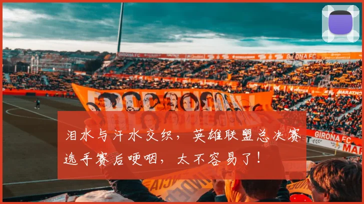 泪水与汗水交织，英雄联盟总决赛选手赛后哽咽，太不容易了！