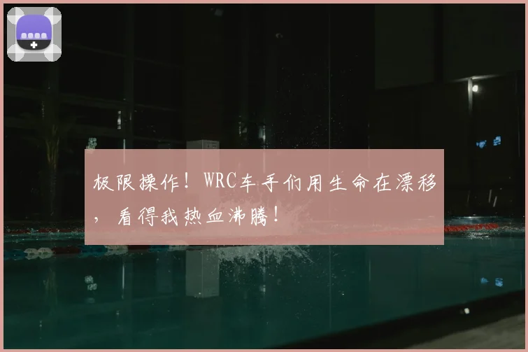 极限操作！WRC车手们用生命在漂移，看得我热血沸腾！